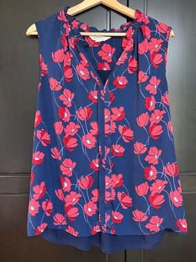 41 Hawthorn Orlee Floral Print Blouse, Size XXL